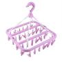 Drying Rack, 32 Clips Folding Clothes Hanger Dryer Windproof Socks Underwear Drying Rack Children(Purple) Drying Rack, 32 Clips Folding Clothes Hanger Dryer Windproof Socks Underwear Drying Rack Children(Purple)
