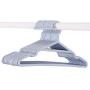 Grey990 5pcs Solid Color Non-Slip Plastic Pants Clothes Hanger Home Groove Drying Rack Blue
