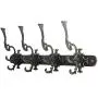 Sungmor Cast Iron Large Wall Hanger - Retro Court Style & 12 Multi Hooks Design - Decorative Wall Mounted Hanging Hooks for Tools,Planters,Coats,Hats,Keys - Great for Indoor Outdoor Wall Decoration