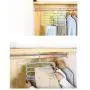 Save Space Cabinet Pants tie Scarf Storage Rack Folding Magic Hangers for Clothes Outdoor Closet 5pcs Random Color