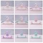 10pcs Random Color Baby Clothes Hangers Plastic,Outdoor Drying Rack for Kids Children Clothing Coat Closet Organizer