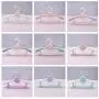 10pcs Random Color Baby Clothes Hangers Plastic,Outdoor Drying Rack for Kids Children Clothing Coat Closet Organizer