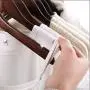 YQ WHJB Wooden Standard Hangers,Retro Crease Free Smooth Finish Clothes Hangers Notched Not-Slip Stripes for Shirt Dress Suit 10 Pack