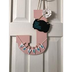 Initial Hospital Door Hanger announcement child room nursery personalized birth stats, birthing suite Sign