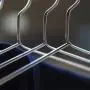 MEIYIN 10pcs Heavy Duty Chrome Stainless Steel Coat Jacket Clothes Hangers Outdoor Drying Rack with Hooks