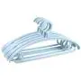 HNIWDJ 5 Packs Clothes Hangers Household Plastic Clothes Support Multi-Function Drying Racks Thick Wide Shoulders Without Drying Racks Non-Slip Hangers (Color : Blue)