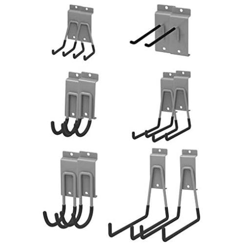 POETISKE Slatwall Utility Hook Accessories Garage Storage Heavy Duty Cord Power Garden Tool Bike12PC