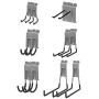 POETISKE Slatwall Utility Hook Accessories Garage Storage Heavy Duty Cord Power Garden Tool Bike12PC