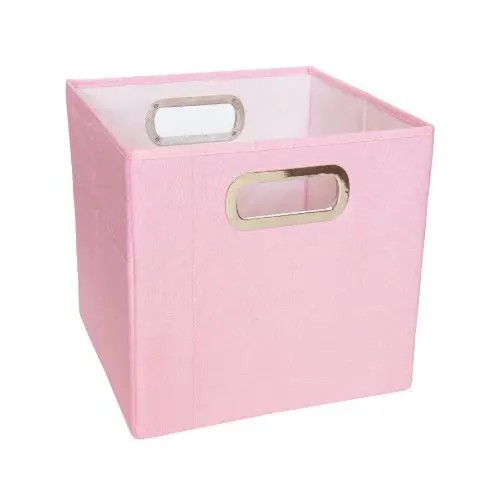 JJ Cole Heather Storage Box, 11-Inch, Pink JJ Cole Heather Storage Box, 11-Inch, Pink