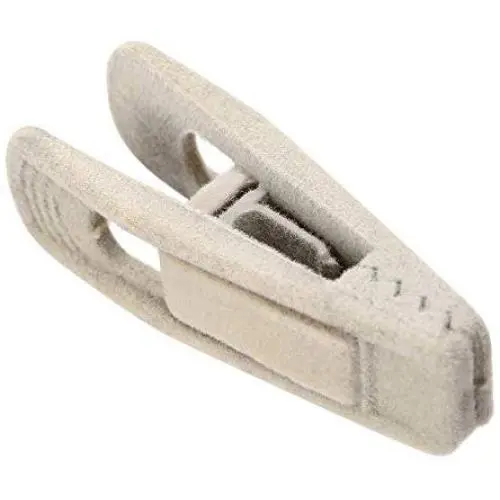 NeDonald Velvet Hangers Clips 24 Pack Pants Hangers Velvet Clips Strong Finger Clips Perfect for Thin Velvet Hangers (Beige) NeDonald Velvet Hangers Clips 24 Pack Pants Hangers Velvet Clips Strong Finger Clips Perfect for Thin Velvet Hangers (Beige)