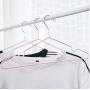 10pcs Home Metal Hanger Windproof Anti-Skid Clothes Hanger No Trace Clothing Support Thicken Hanger (Random Color)