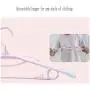 Durable Retractable Hanger Adult Non-Slip Clothes Rack Plastic Seamless Home Hanger (Color : Pink)