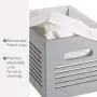 Creative Scents Wooden Storage Boxes - Decorative Closet, Cabinet and Shelf Basket Organizer Lined with Machine Washable Soft Linen Fabric - Gray, Small Creative Scents Wooden Storage Boxes - Decorative Closet, Cabinet and Shelf Basket Organizer Lined with Machine Washable Soft Linen Fabric - Gray, Small