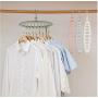10pcs Random Color Nine-Hole Rotating Magic Hanger Multi-Function Folding Magic Hanger Wardrobe Organizer cabide Drying Clothes Hangers for Clothes