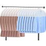 Zilink Shoulder Covers for Clothes (Set of 15) Breathable Garment Dust Covers Protectors with 2" Gusset for Suit, Coats, Jackets, Dress Closet Storage