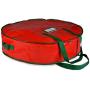 Christmas Wreath Storage Bag - 30" X 7" - Durable Tarp Material, Zippered, Reinforced Handle and Easy to Slip The Wreath in and Out. Protect Your Holiday Wreath from Dust, Insects, and Moisture.…