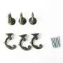 uxcell Curtain Tiebacks Hook Zinc Alloy Vintage Curtain Drapery Holders Window Holdback Wall Hooks Clothes Hangers, Set of 6, Bronze Tone uxcell Curtain Tiebacks Hook Zinc Alloy Vintage Curtain Drapery Holders Window Holdback Wall Hooks Clothes Hangers, Set of 6, Bronze Tone