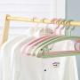 SAASNY Standard Plastic Hangers Adult Clothes Hangers,25 Pack,Thin Space Saving,Non-Slip Material,Simply Elegant,Nice Size for Adult Wardrobe/Closet/Cupboard,42 cm,Green Ideal for Home and Shops