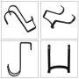 5 Pcs Over Door Hooks, Double S Shaped Cabinet Door Hook Stainless Steel Heavy Duty Hooks for Cabinet, Kitchen, Closet