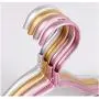 10pcs Random Color Metal Clothes Shirts Dress Hanger, Luxury Anti-Rust Waterproof