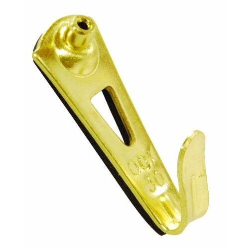 OOK by Hillman 50648 Padded Professional Picture Hangers Tidy Tins, Supports Up to 30 Pounds, Brass, Container of 10 Sets
