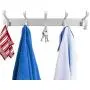 devesanter Coat Hooks Wall Mounted Self Adhesive Space-Saving Coat Hanger with 5 Stainless Steel Hooks for Coats Hats Scarves Clothes Key(1pack) devesanter Coat Hooks Wall Mounted Self Adhesive Space-Saving Coat Hanger with 5 Stainless Steel Hooks for Coats Hats Scarves Clothes Key(1pack)