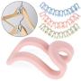 20pcs Random Color Creative Mini Clothes Hanger Plastic Home Easy Hook Closet Organizer Storage Rack Holder Hook DIY Clothes Hanger
