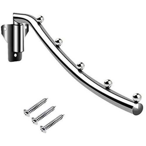 SYIDINZN Clothes Hanger Organizer Rack Sturdy Metal Clothes Caddy Storage Holder Stacker for Closet & Room Tidier Laundry Rooms Drying Rack - Chrome (1 Pack)