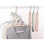 Multifunction Support Clothes 10pcs Random Color Drying Rack Creative Clothes Hanger Plastic Scarf Clothes Hangers Hangers Storage Racks
