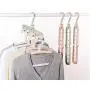 Multifunction Support Clothes 10pcs Random Color Drying Rack Creative Clothes Hanger Plastic Scarf Clothes Hangers Hangers Storage Racks