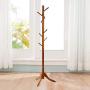 QQAA Coat Rack Floor-Standing Solid Wood Modern Minimalist Bedroom Living Room Hall Hanger Simple Clothes Hanger (Color : D)