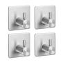 EZONTEQ Towel Hooks Bathroom Adhesive Hook Hanger, Hook Bathroom Organizer for Towel Bath Robe Coat Loofah Bathrobe, Towel Hooks with Adhesive 3M Plug and Play, Heavy Duty Utility Hook - 4pack EZONTEQ Towel Hooks Bathroom Adhesive Hook Hanger, Hook Bathroom Organizer for Towel Bath Robe Coat Loofah Bathrobe, Towel Hooks with Adhesive 3M Plug and Play, Heavy Duty Utility Hook - 4pack
