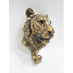Pacific Giftware Wild Animal Head Single Wall Hook Hanger Animal Shape Rustic Faux Bronze Decorative Wall Sculpture (Tiger)