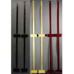 Oriental Furniture Silk Screen Brackets - Black - 36"