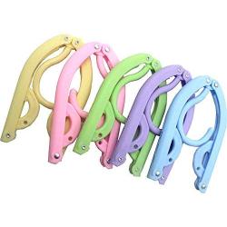 FHOU Travel Folding Portable Clothes Hanger, 5 Pcs Easy to Carry, Travel Abroad Novelty Products