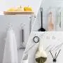 HangerSpace Suction Cup Hooks, 45 mm Clear PVC Suction Cups with Metal Hooks Removable Small Suction Cups for Kitchen Bathroom Shower Wall Window Glass Door - 12 Packs HangerSpace Suction Cup Hooks, 45 mm Clear PVC Suction Cups with Metal Hooks Removable Small Suction Cups for Kitchen Bathroom Shower Wall Window Glass Door - 12 Packs