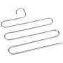 Ziqi S Type Pants Hanger,Multi-Purpose 5 Layers Stainless Steel Pant Rack Space Saver Hangers Clothes Organizer for Trousers Towels Scarf & Tie (6pcs silver) Ziqi S Type Pants Hanger,Multi-Purpose 5 Layers Stainless Steel Pant Rack Space Saver Hangers Clothes Organizer for Trousers Towels Scarf & Tie (6pcs silver)