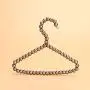 SAASNY Fashion Pearl Bow Clothes Clothing Hangers for Kids Children Pet Dog Cat 10 Pieces, (20X15cm) Brown Ideal for Home and Shops