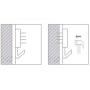 20PCS White Durable Assorted Concrete Hard Wall Photo Album Picture Hanging Kit Picture Frame Nail Hook Hanger Plastic Wall Hook Seamless Nail