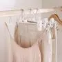 Yuqianjin 10-Pack Suit Hangers with Clips, Space Saving Clothes Hangers 14 Inch (Color : Pink)