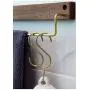6 Pieces, Brass S Shaped Hooks, Gold Coat Clothes Towel Hangers, Kitchen Pots Pans Coffee Cups Rack Hooks 6 Pieces, Brass S Shaped Hooks, Gold Coat Clothes Towel Hangers, Kitchen Pots Pans Coffee Cups Rack Hooks
