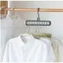 10PC Random Color Home Space Saving Hanger Magic Clothes Hangers with Hook Closet Organizer Multi-Function Plastic Holders for Shirts Suit Racks