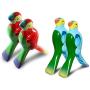 2PCS Beach Windproof Clips Beach Towel Clips Simulation Parrot Cartoon Clothes Hanger Plastic Clip Quilt Clamp Holder for Sun Loungers on Cruise for Sunbeds, Sun Loungers, Pool Chairs, Laundry