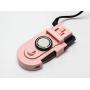 fengdu Portable Electric Iron Travel Iron Mini Iron Folding Dual Voltage Three-Speed Adjustment Palm No Use Water Lightweight Best for Travel with Anti Slip Handle and Non Stick Soleplate (Pink)