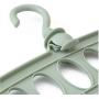 10pcs Random Color Nine-Hole Rotating Magic Hanger Multi-Function Folding Magic Hanger Wardrobe Organizer cabide Drying Clothes Hangers for Clothes
