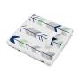 Sweet Jojo Designs Navy Blue, Mint and Grey Woodland Arrow Unisex Boy or Girl Baby Nursery or Kids Room Small Fabric Toy Bin Storage Boxes Chest for Woodsy Collection