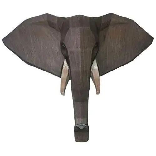 Comfy Hour 7&quot Elephant Single Coat Hook Clothes Rack Decorative Wall Hanger