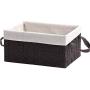 HOMELUNY Storage Boxes Organizer for Home Office Nursery Nylon Fabric Storage Boxes Cotton and Linen Oxford Cloth Finishing Table Storage Boxes Medium Size 32 23 14CM