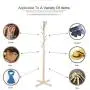 AUNMAS Wooden Clothes Tree Coat Racks Hat Rack Stand Standing Hanger for Clothes Clothes Suits Hat Handbags Suits Hat Handbags (1#)