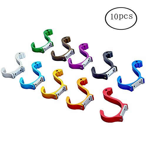 FF Elaine Swan Style Coat Hooks Wall Mounted Decorative Hook Hanger for Towel (10 Colors ,10-Pack)